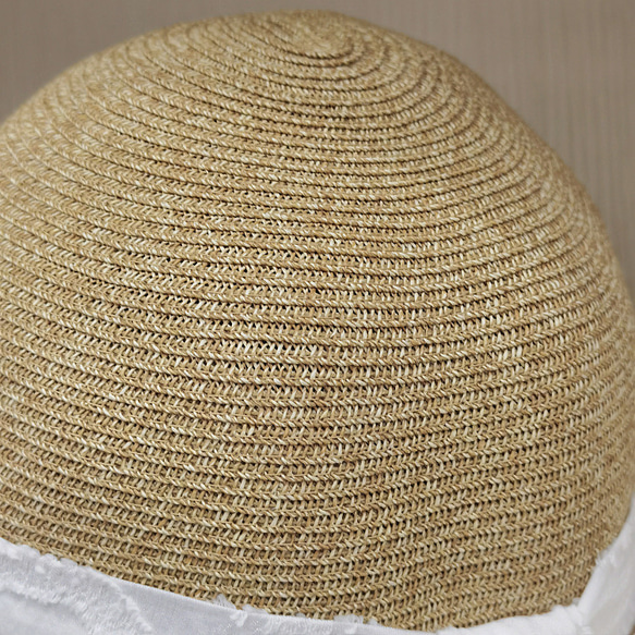 春と夏の小さなラグが飾られたカジュアルなフロント大きなバック小さなに沿って混合色の麦わら帽子フィッシャーマンズハット盆地 9枚目の画像