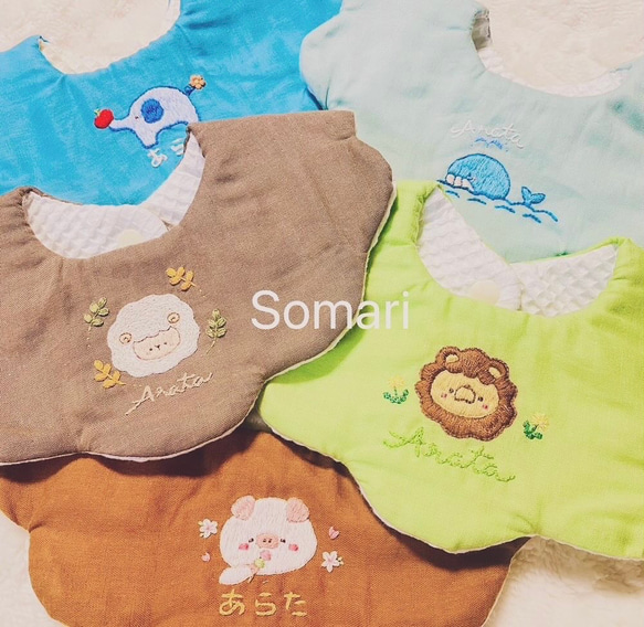 オーダーメイドスタイ    はちがつ ハンドメイドスタイ ハンドメイド スタイ オーダースタイ 名入れ 刺繍 夏 祭り 出産