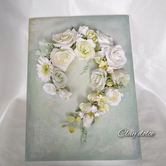 ハンドメイドクレイフラワーアレンジメント