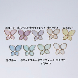 色が選べる　clear butterflyのスマホケース　全機種対応　iPhoneケース 花柄 韓国　 2枚目の画像