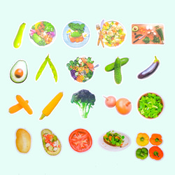 フレークシール ベジタブル 野菜 Vegetable 2枚目の画像