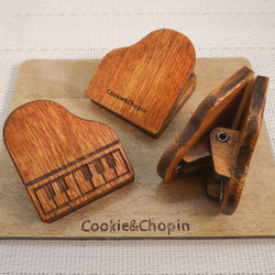 【楽器】グランドピアノ　木製クリップ　単品販売 1枚目の画像