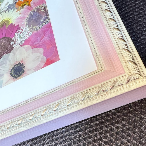 押し花専用額 高級額入り 押し花アート  不思議な花倶楽部  モミジとあじさい 押し花専用額 高級額入り 押し花アート 不思議な花倶楽部 モミジと