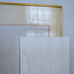サイズオーダー【Blank 】 白い絵 絵画 アートパネル ホテルライク  アートインテリア くすみカラー 7枚目の画像