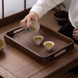取っ手付のトレー 木製 幅39.5cm 送料無料 キッチン雑貨 カフェ 取っ手付のトレー 木製 幅39.5cm 送料無料 キッチン雑貨 カフェ