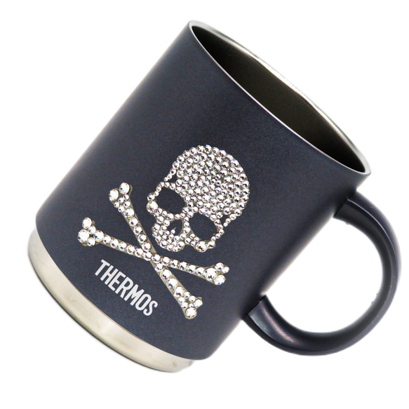 サーモス 真空断熱マグカップ 450ml メタリックグレー スカル】 誕生日
