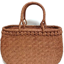 山葡萄バッグ台形高級極細龍網編み 山葡萄バッグ高級極細台形龍網編み かごバッグ 山葡萄バッグ魅力 通販