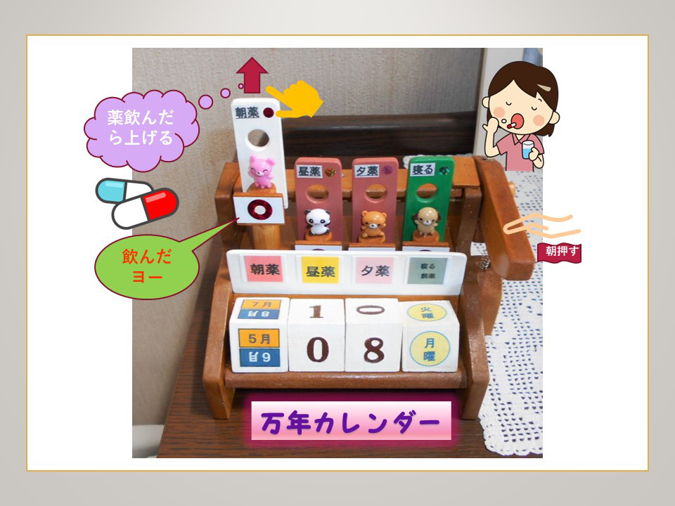 万年カレンダー アドベントカレンダー 月間薬棚 お薬引き出し 万年