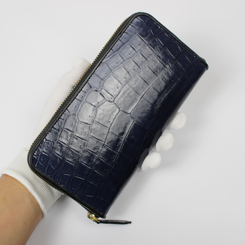 クロコダイル長財布 パイソンレザー メンズ財布 シャイニング