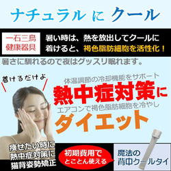 着けると痩せるインナー  ダイエット器具 1本2役 室内屋外 暑い時 背中冷却 熱中症対策 背中クールタイ 12枚目の画像