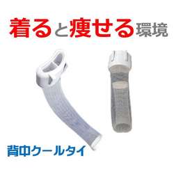 着けると痩せるインナー  ダイエット器具 1本2役 室内屋外 暑い時 背中冷却 熱中症対策 背中クールタイ 1枚目の画像