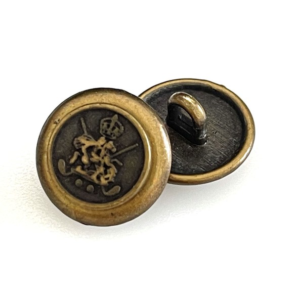 Ref.M14765 black/gold 15mm （フランス）１セット（４点） 2枚目の画像