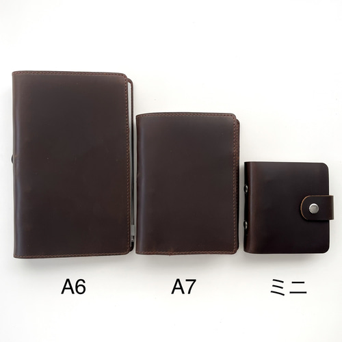 A6 バインダー システム手帳 レザー《brown》[T027] 手帳 Misty