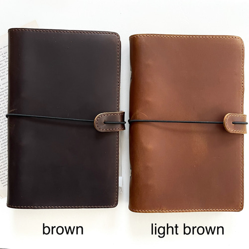 A6 バインダー システム手帳 レザー《light brown》[T028] 手帳 Misty