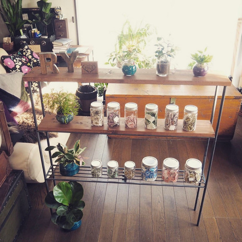 スリムラック シェルフ アイアン家具 オーダーメイド ハンドメイド  