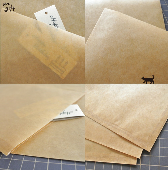 itsuki様専用ページ　サイズオーダー　ロウ引き紙 平袋（大）1枚　ワックスペーパーバッグ 5枚目の画像