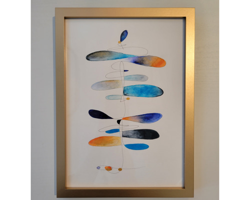 イン・ザ・パラダイス / 抽象画 77×56㎝ B2 額縁セット 原画