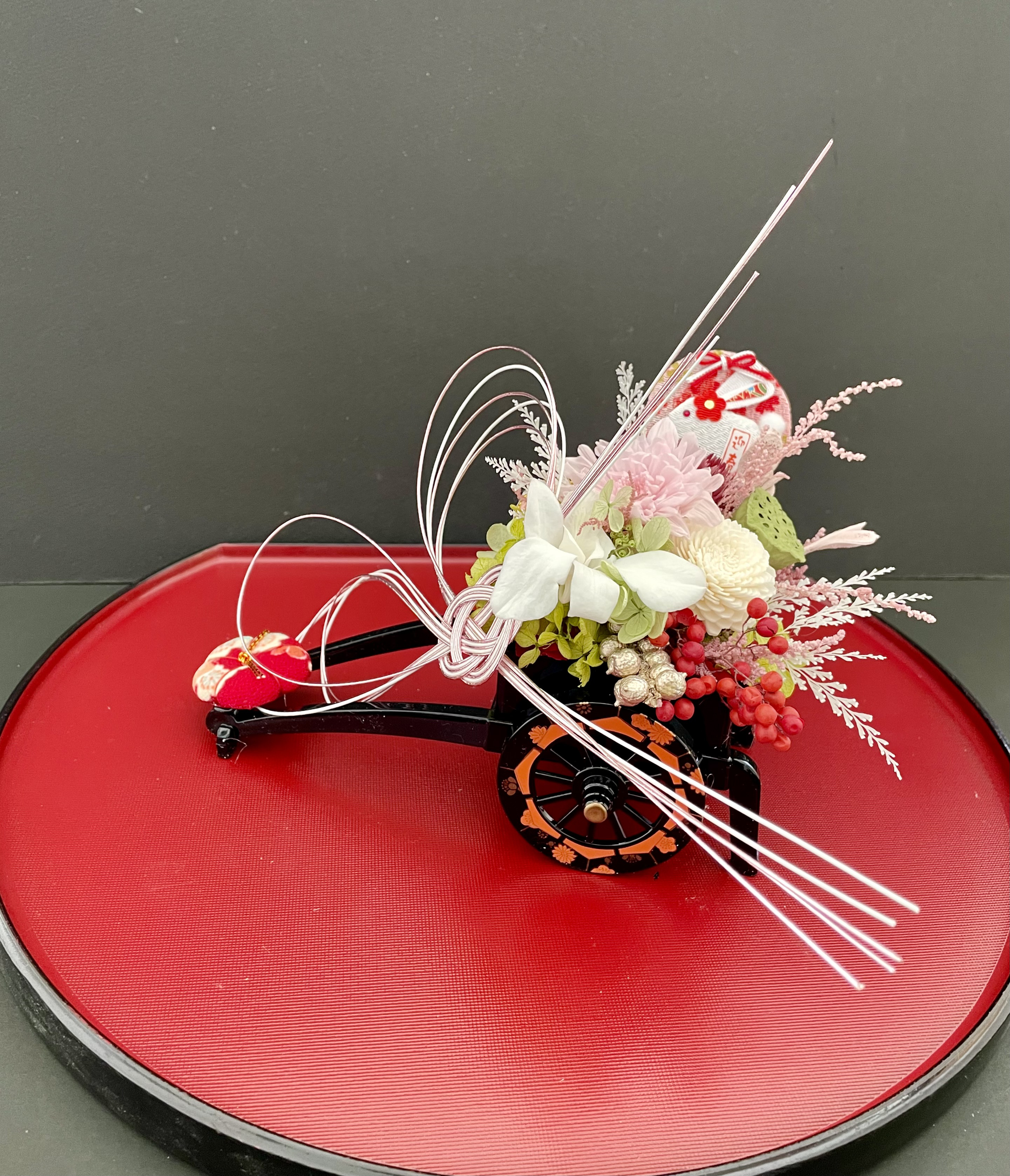 ご結婚お祝いやプレゼント♡華車アレンジ「受注制作」