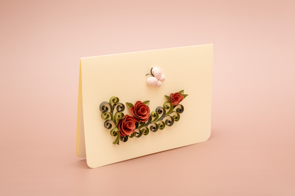 薔薇と蝶々のメッセージカード 12枚目の画像