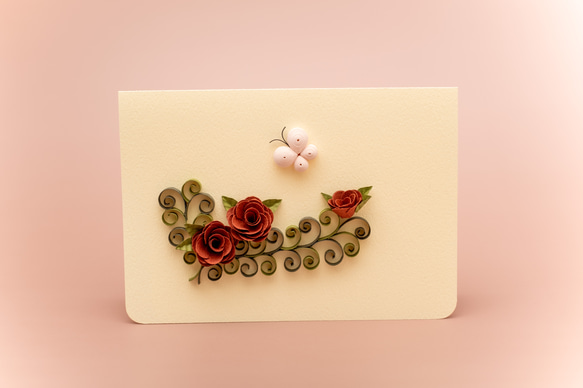 薔薇と蝶々のメッセージカード 11枚目の画像