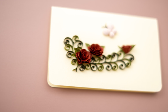 薔薇と蝶々のメッセージカード 15枚目の画像
