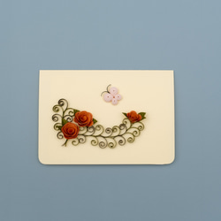 薔薇と蝶々のメッセージカード 5枚目の画像