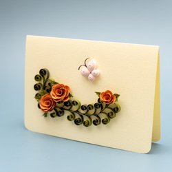 薔薇と蝶々のメッセージカード 4枚目の画像