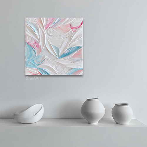 原画SM・Garden・ウォーターピンク /モダンアート・インテリア