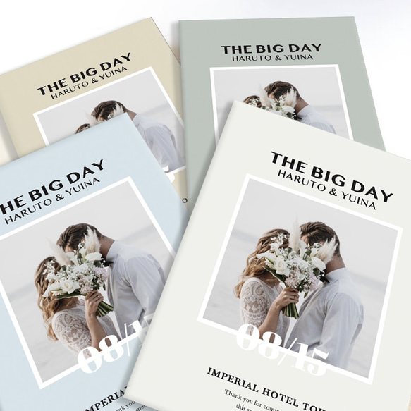 フルオーダー《プロフィールブック 8P》席次表/メニュー表/前撮り…お好きな内容を盛り込み作成可能♡ 席次表・席札・メニュー表 M1515814377(11700円)