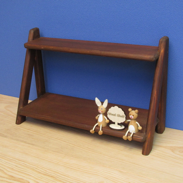 デスクシェルフ】基本3色展開（オーク）テーブルラック ミニシェルフ