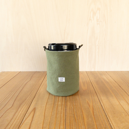 帆布のウェットティッシュカバー【抹茶】/除菌シートカバー/ウェット