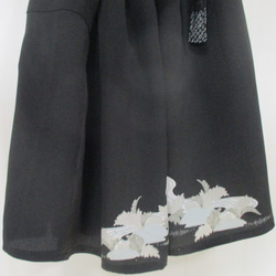 ７１００　色留袖で作ったキュロットスカート　＃送料無料 15枚目の画像