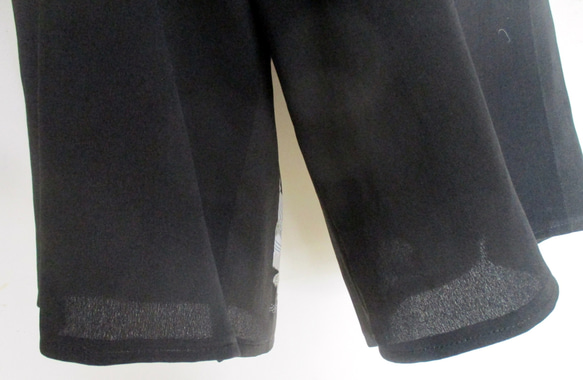 ７１００　色留袖で作ったキュロットスカート　＃送料無料 8枚目の画像