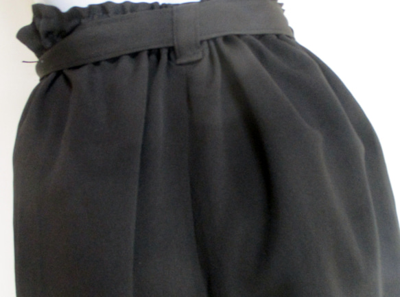７１００　色留袖で作ったキュロットスカート　＃送料無料 7枚目の画像
