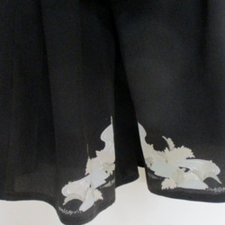 ７１００　色留袖で作ったキュロットスカート　＃送料無料 6枚目の画像