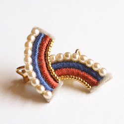 Tribal - ブローチ（blue×orange） ブローチ kaze-no-oto nanoha 通販