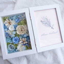 サムシングブルーにおすすめ 二つ折り写真立て/フォトフレーム/写真