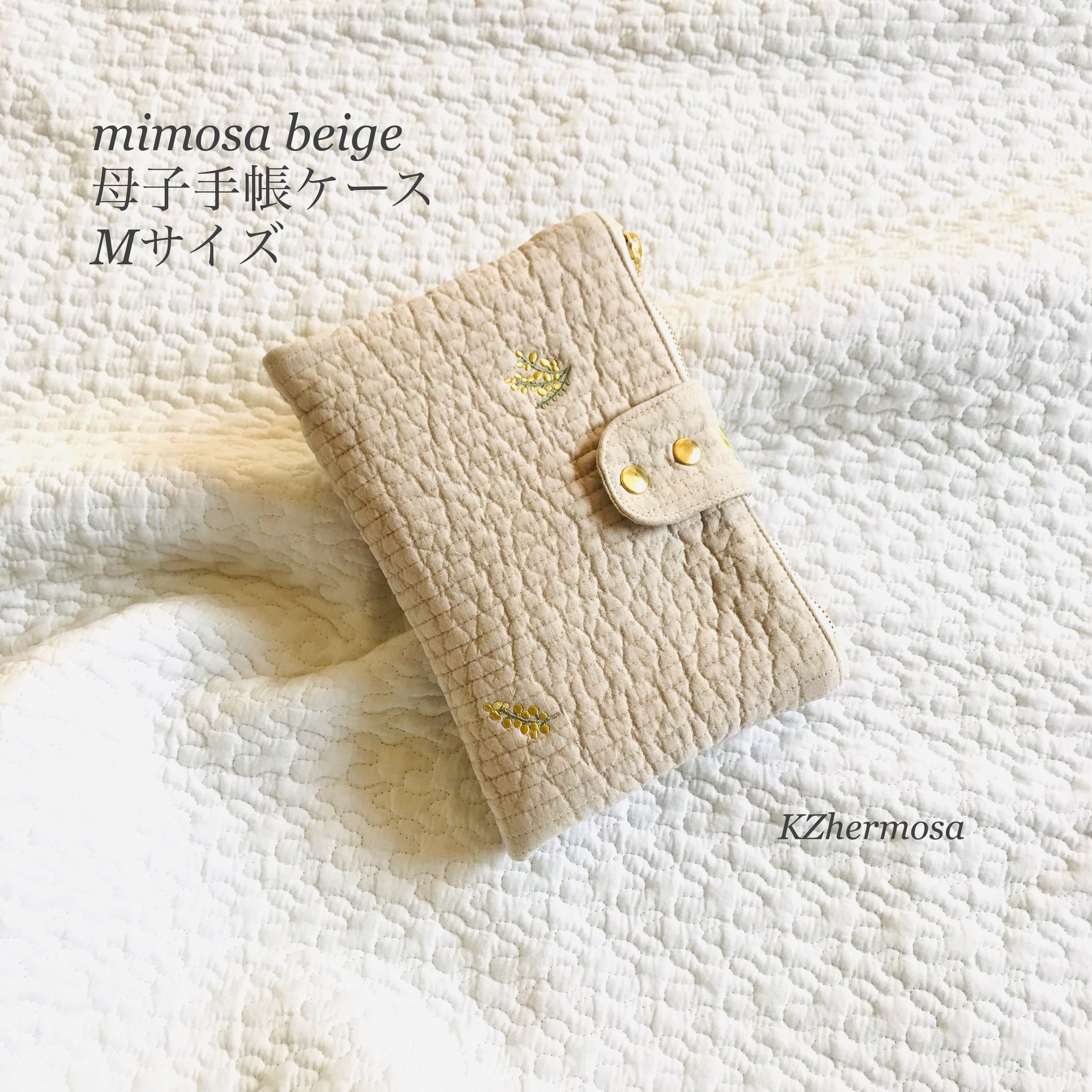Mサイズ　mimosa beige 母子手帳ケース　ミモザ　イブル　ヌビ　ヌビケース 7,120円
