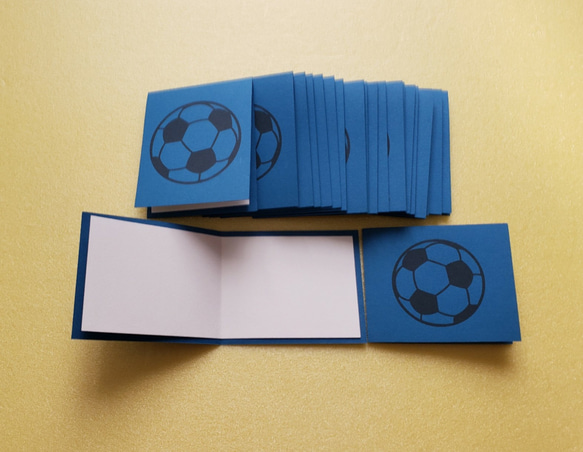 メッセージカード 10枚 [サッカーボール] 3枚目の画像