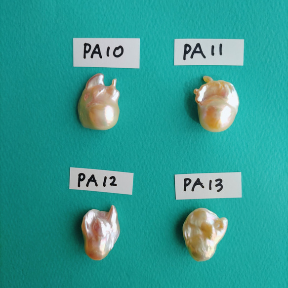 素材　選べる　メタリックに輝く　天然淡水バロック　オイスターパール　 2枚目の画像