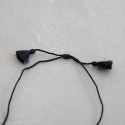 tassel necklace / カレンシルバー&アンティークビーズ B 4枚目の画像