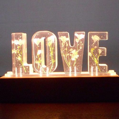 24cm アクリル板付き オリジナル LED ディスプレイ用 照明 ランプ