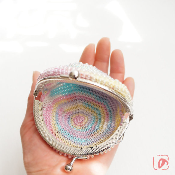 Ba-ba handmade Beads crochet round coinpurse No.1902 第7張的照片