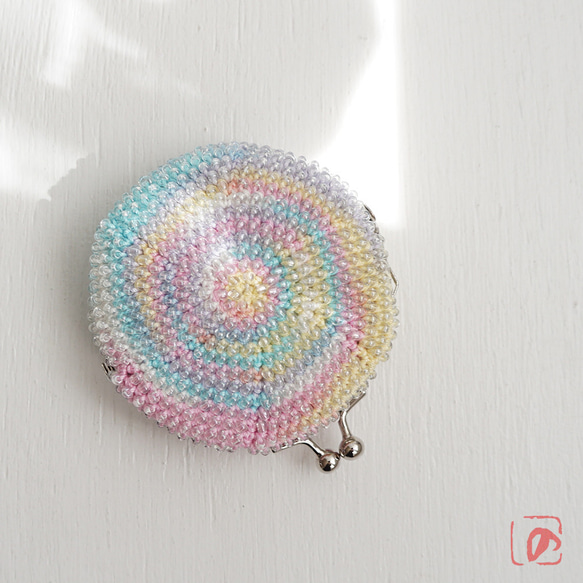 Ba-ba handmade Beads crochet round coinpurse No.1902 第1張的照片