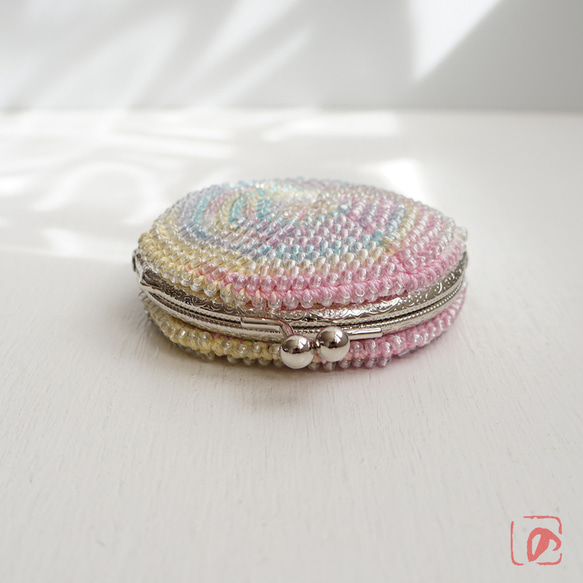 Ba-ba handmade Beads crochet round coinpurse No.1902 第2張的照片