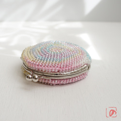 Ba-ba handmade Beads crochet round coinpurse No.1902 第3張的照片