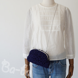 Ba-ba handmade Poppy puff knitting hand bag  No.C1673 第11張的照片