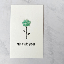 ★オプション「Thank you」 天然石 ギフトカード （※ボールペンと合わせて ご注文願います） 2枚目の画像