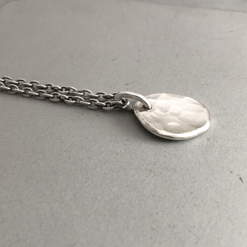 silver necklace kakera /シルバー/ネックレス/かけら/槌目 ネックレス