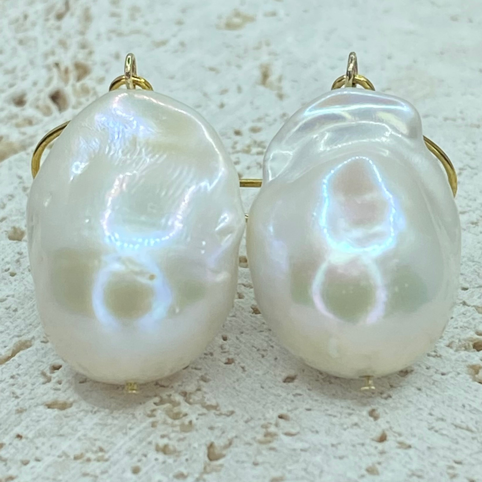 バロックパール　オイスターパール　大粒　20〜21mm    ピアス/イヤリング